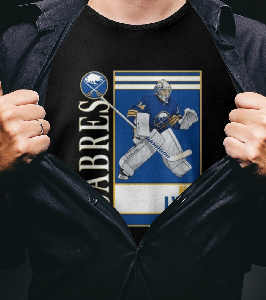 Buffalo Sabres Alex Lyon Goalie 34 Hockey T-Shirt