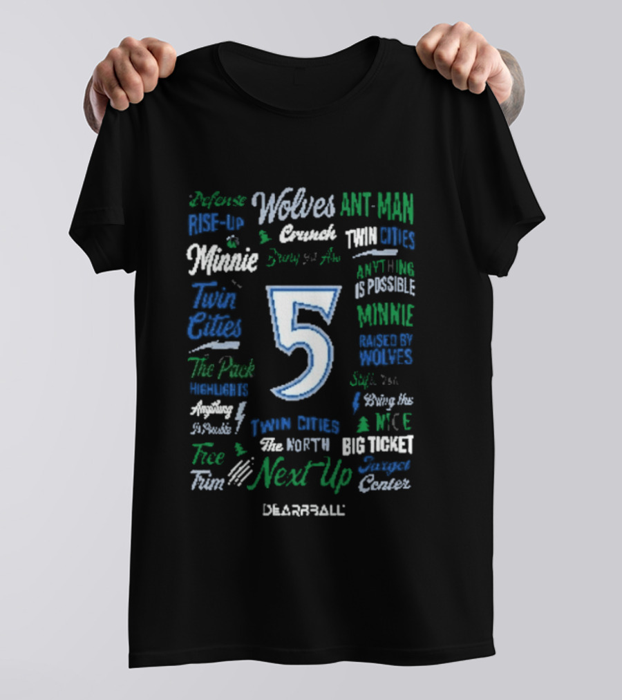 Webber Twin Cities Timberwolves Ant Man Dunk Aerospace Next Up Basketball 5 T-Shirt