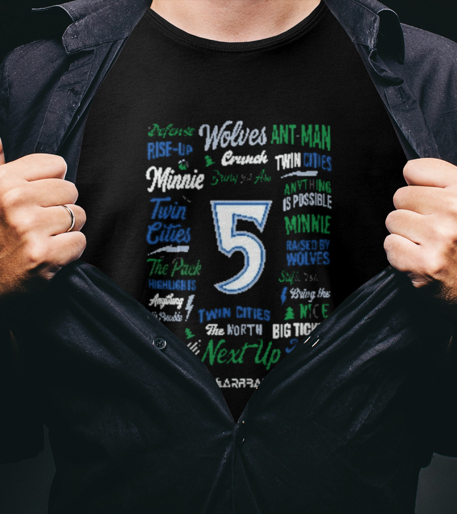 Webber Twin Cities Timberwolves Ant Man Dunk Aerospace Next Up Basketball 5 T-Shirt