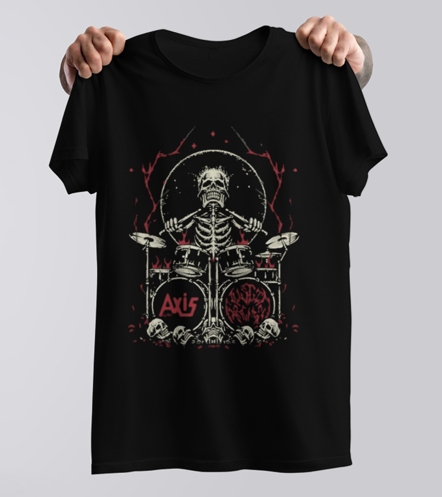 Axis Austin Archey Skeleton Drummer 2026 Collaboration T-Shirt