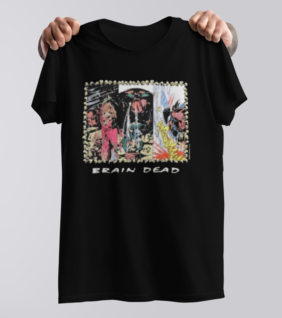 Brain Dead X Predator Comic Style Graphic Collaboration T-Shirt