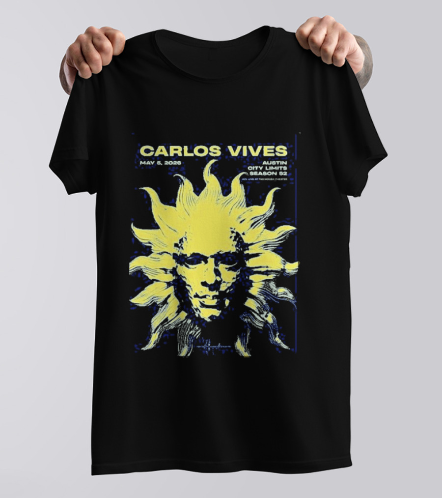 Carlos Vives May 05 2026 Austin Texas Concert Sun T-Shirt