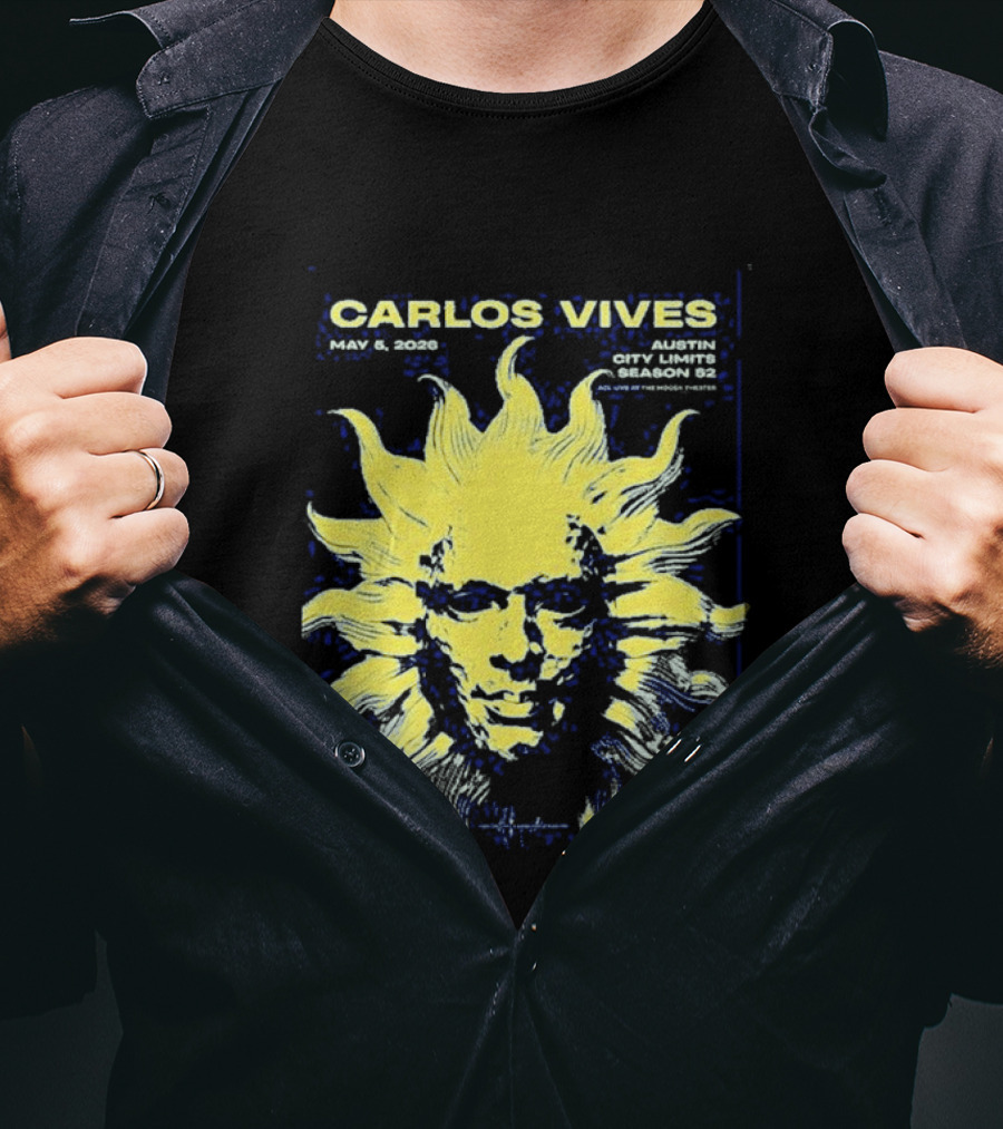 Carlos Vives May 05 2026 Austin Texas Concert Sun T-Shirt