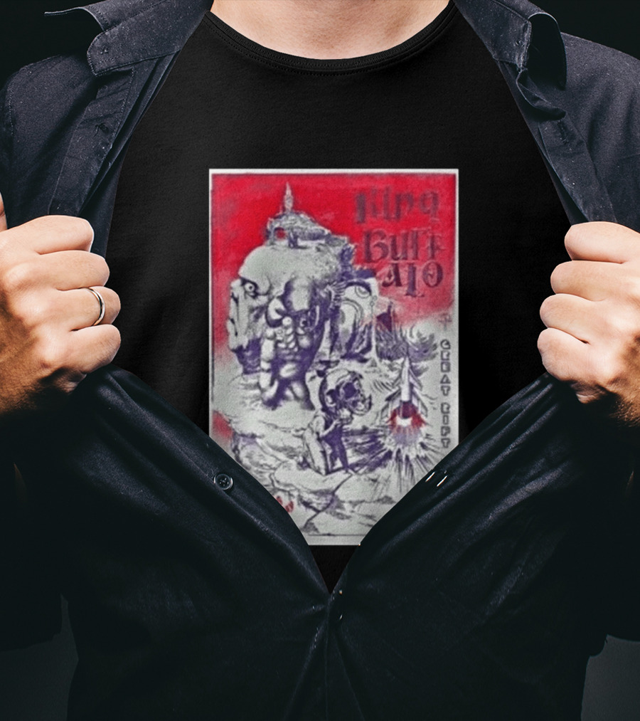 King Buffalo Vienna Arena May 4 2026 Concert Art Featuring Surreal Imagery And Space T-Shirt