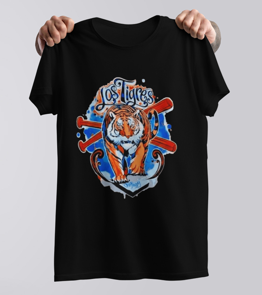 Los Tigres SW Freddy Baseball Tiger T-Shirt