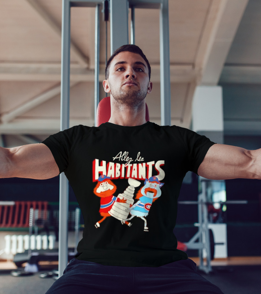 Allez Les Habitants Montreal Canadiens Trophy Celebration T-Shirt
