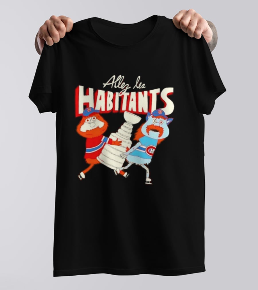 Allez Les Habitants Montreal Canadiens Trophy Celebration T-Shirt