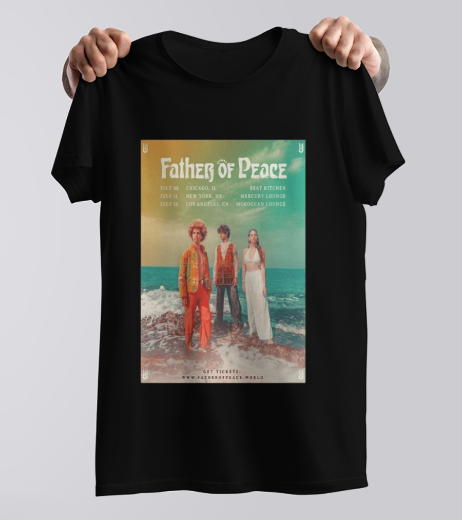 Father Of Peace Fall Tour 2026 Chicago New York Los Angeles T-Shirt