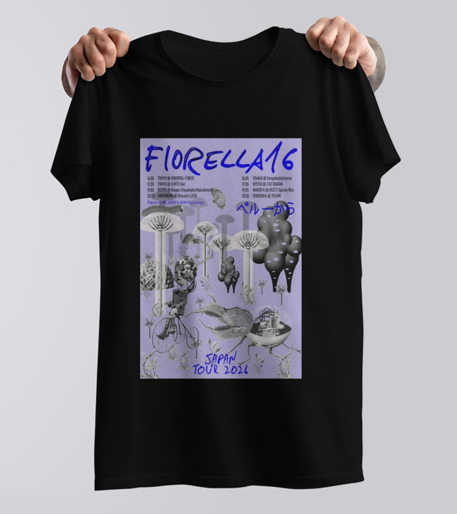 FIORELLA16 Japan Tour 2026 Dates And Locations T-Shirt