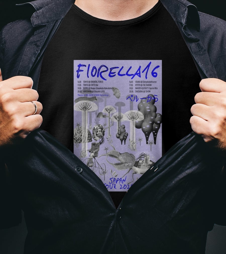 FIORELLA16 Japan Tour 2026 Dates And Locations T-Shirt