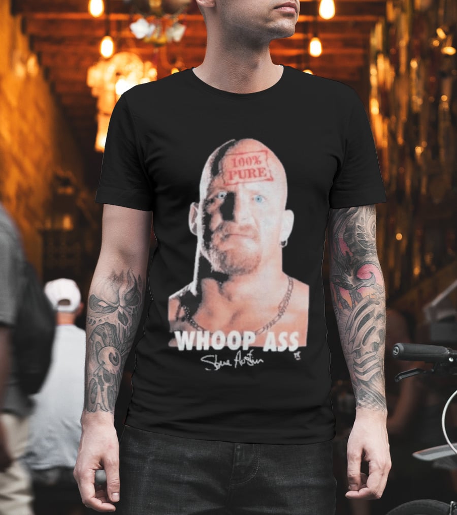 Wyco 1996 Stone Cold Steve Austin 100% Pure Whoop Ass T-Shirt