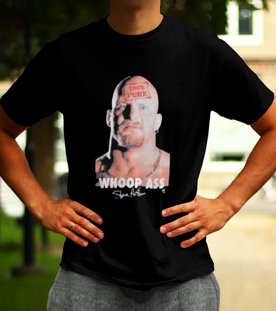 Wyco 1996 Stone Cold Steve Austin 100% Pure Whoop Ass T-Shirt