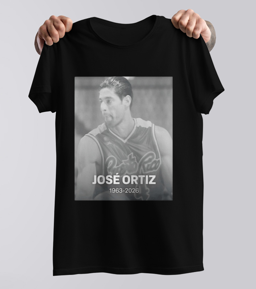 José Ortiz Puerto Rico Basketball 1963 2026 T-Shirt