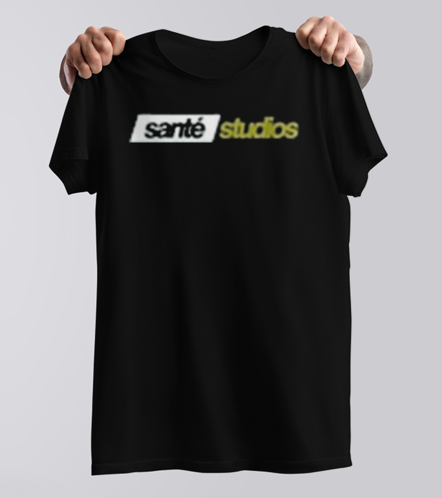 Sante Studios Everyday Essentials Distressed Yellow White Aesthetic T-Shirt