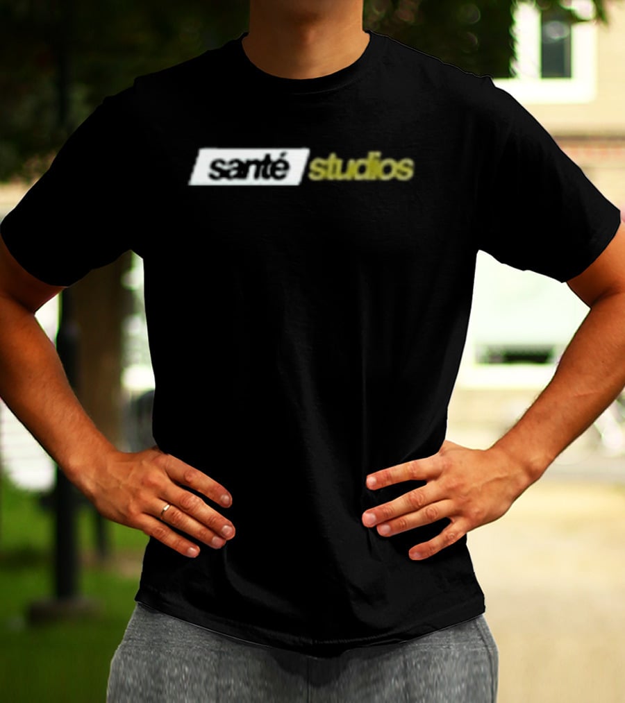 Sante Studios Everyday Essentials Distressed Yellow White Aesthetic T-Shirt