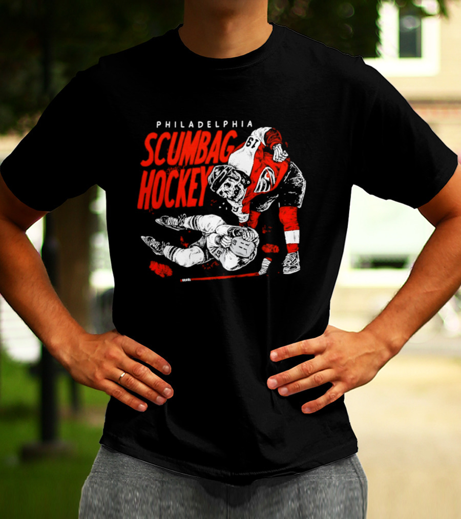 Philadelphia Scumbag Hockey Skeleton Garnet Hathaway NHL 2026 T-Shirt