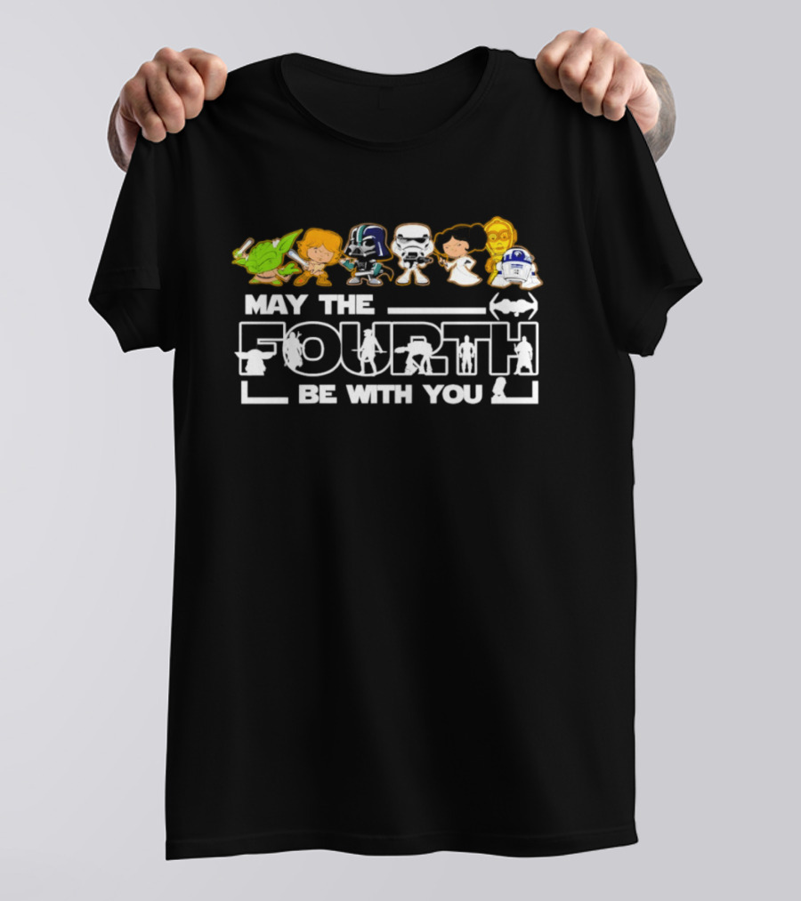 May The Fourth Be With You Star Wars Characters Celebration T-Shirt