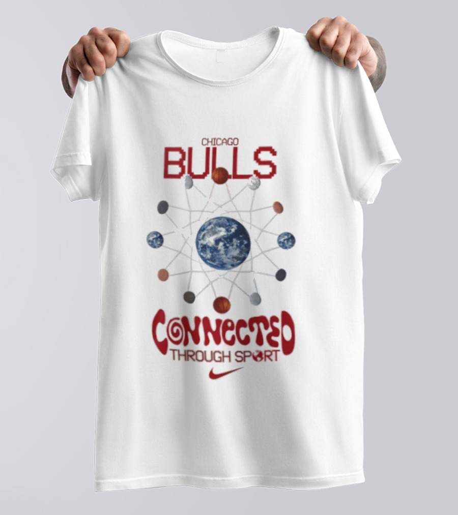 Chicago Bulls Nike Connected Through Sport Basketball Earth Network T-Shirt