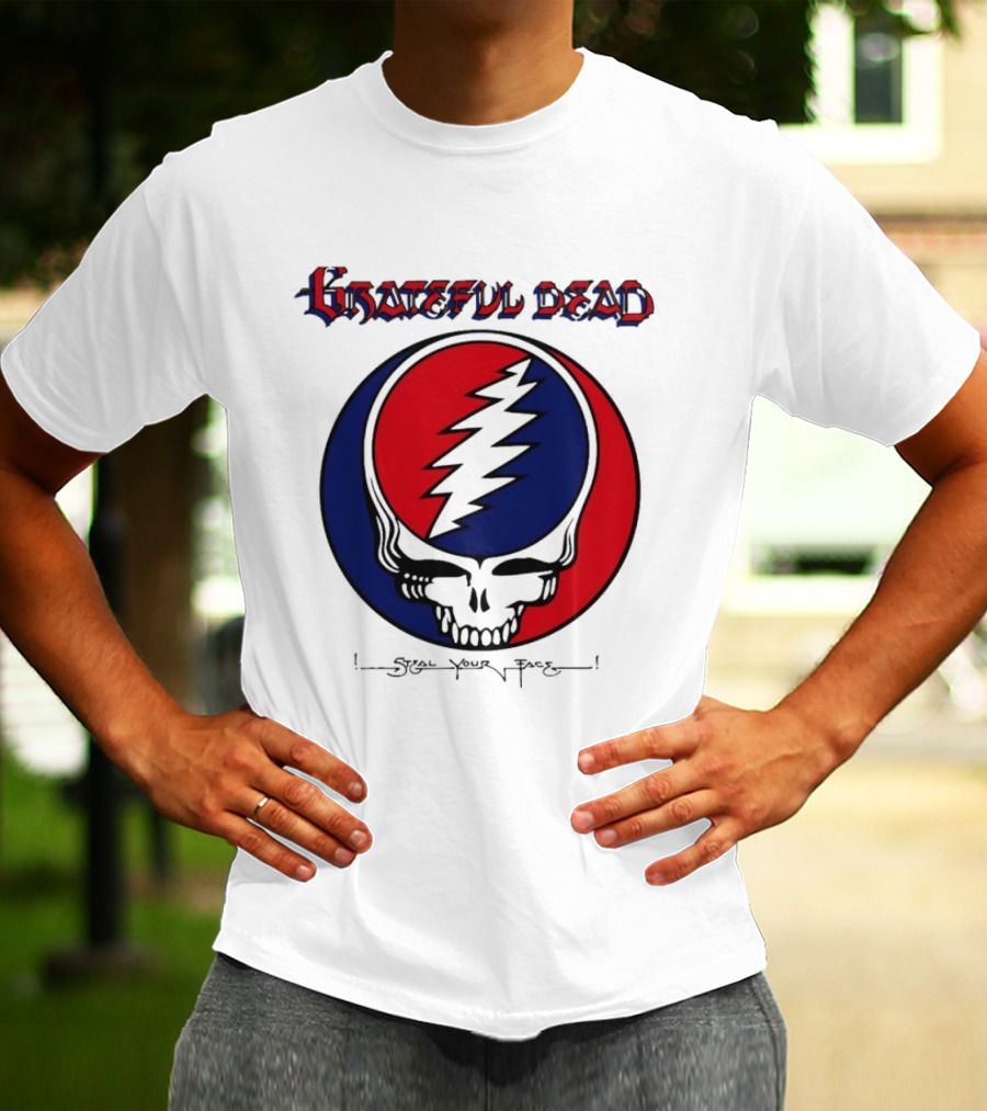 Grateful Dead Steal Your Face Skull Lightning Bolt T-Shirt