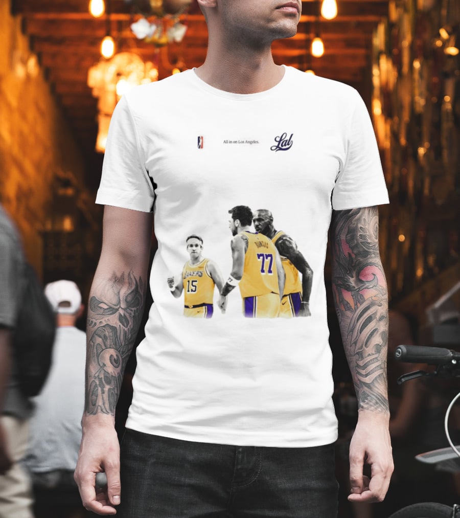 LeBron James Austin Reaves Luka Doncic Lakers Ring Season 2026 Los Angeles NBA Championship Dream Team T-Shirt