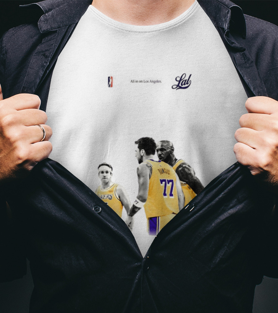 LeBron James Austin Reaves Luka Doncic Lakers Ring Season 2026 Los Angeles NBA Championship Dream Team T-Shirt