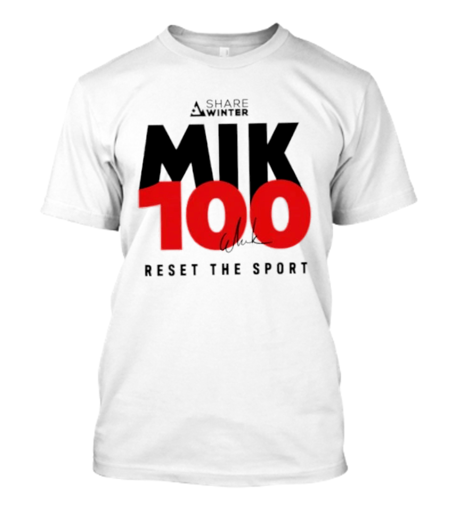 MIK 100 Reset The Sport A Share White T-Shirt