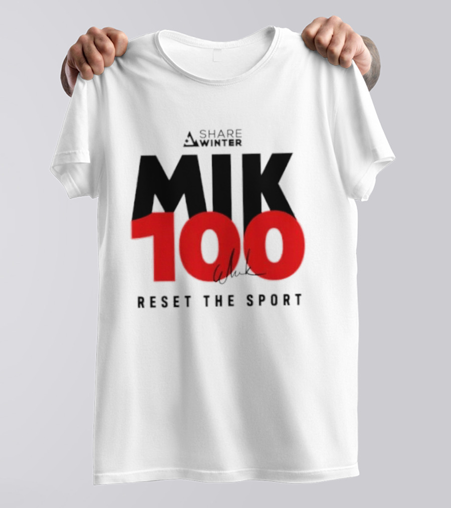 MIK 100 Reset The Sport A Share White T-Shirt