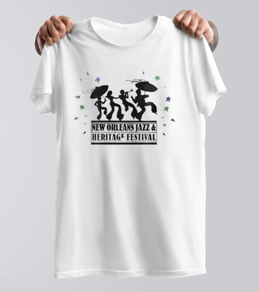 New Orleans Jazz Heritage Festival Second Line Celebration T-Shirt