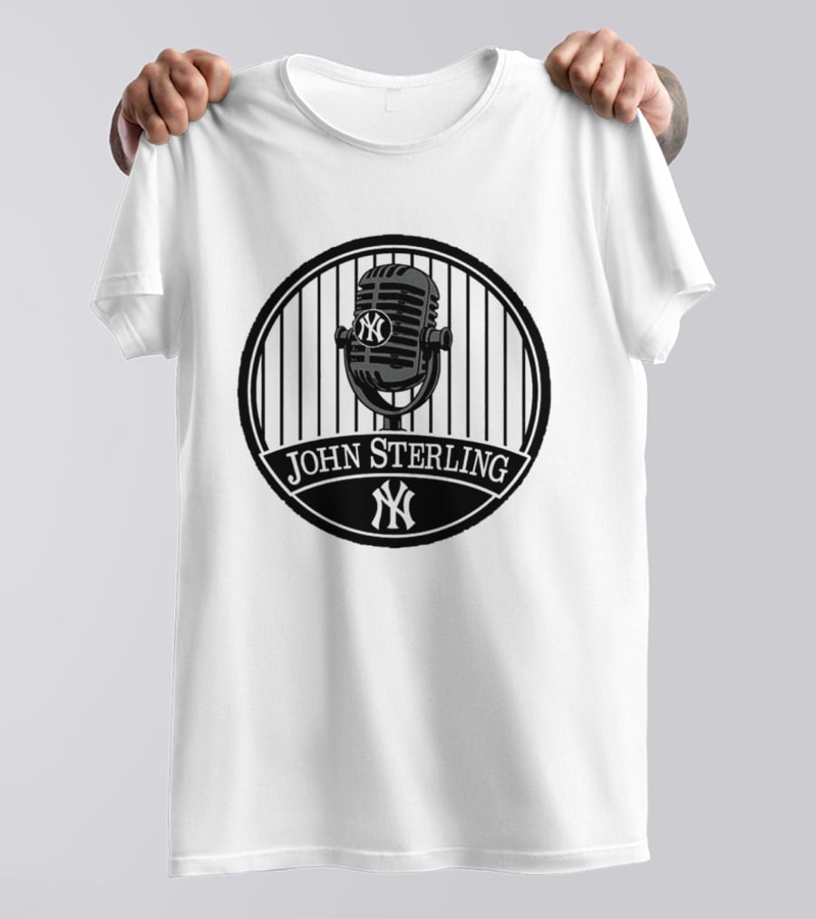 John Sterling Microphone New York Yankees Remembrance T-Shirt