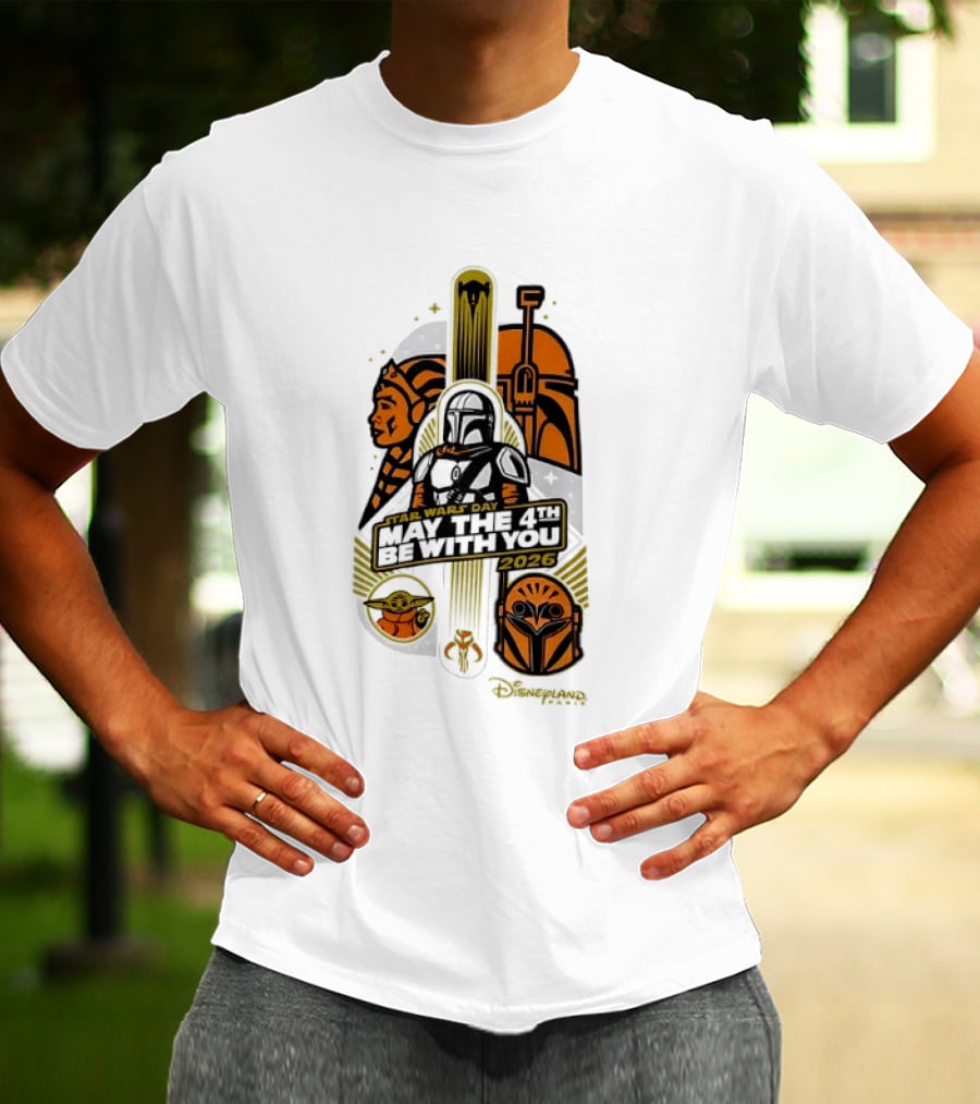 Star Wars Day May The 4th Be With You 2026 Ahsoka Mandalorian Grogu Celebration T-Shirt
