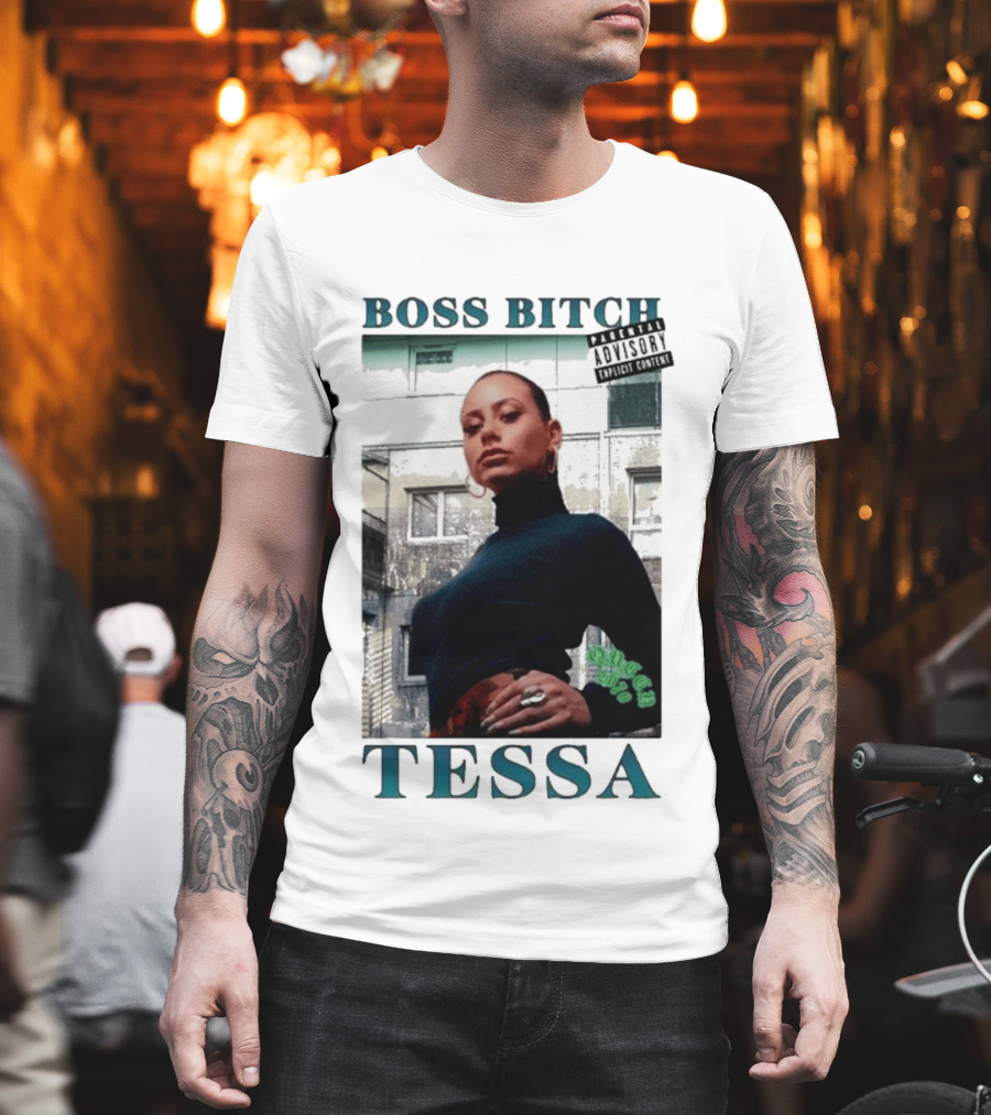 BOSS BITCH TESSA Explicit Content Warning T-Shirt