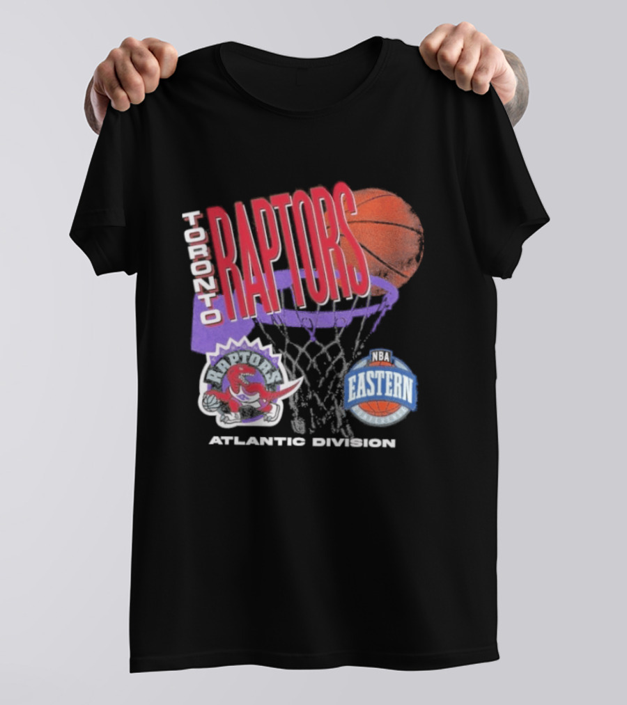 Toronto Raptors 90s Hardwood Classics Atlantic Division Eastern Basketball T-Shirt