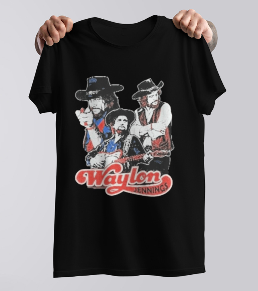 Waylon Jennings Cowboy Trio T-Shirt
