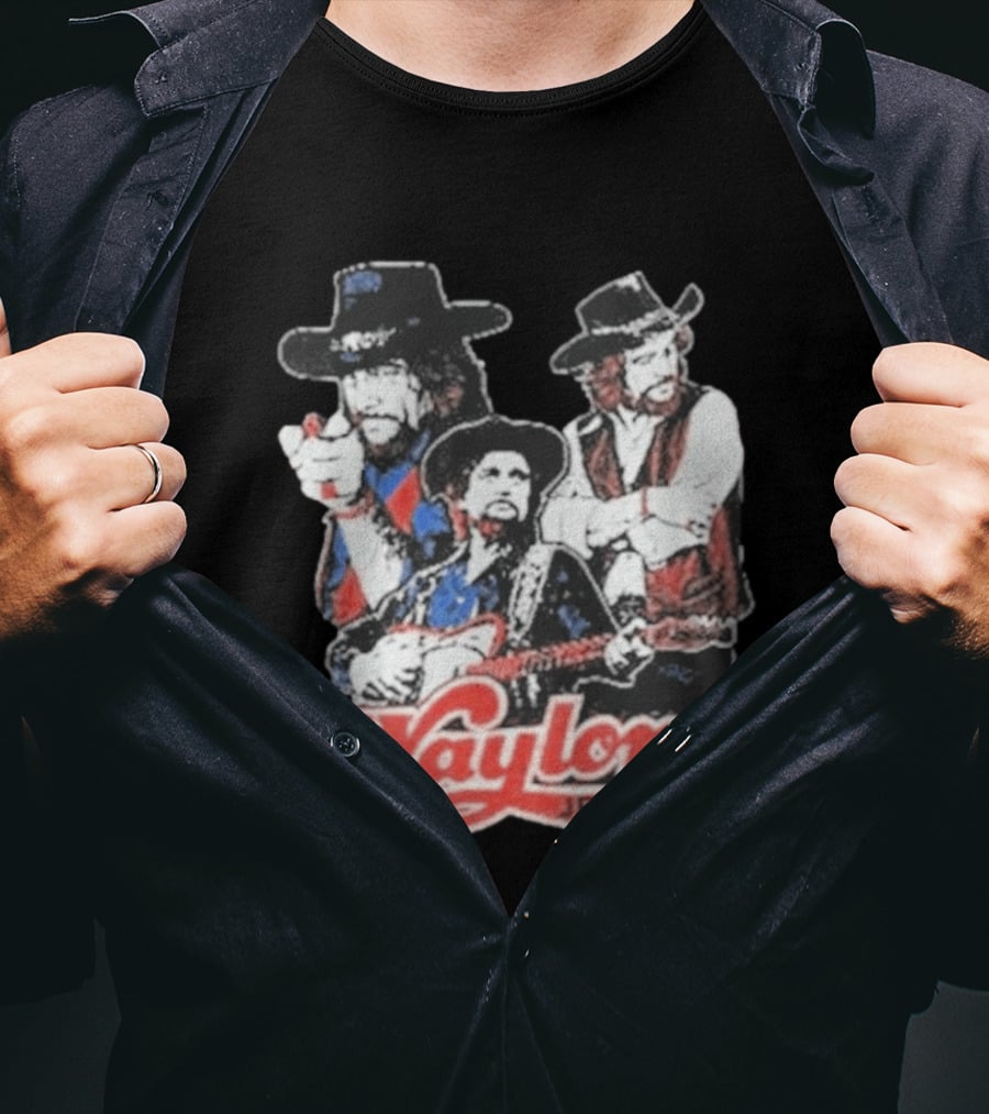 Waylon Jennings Cowboy Trio T-Shirt