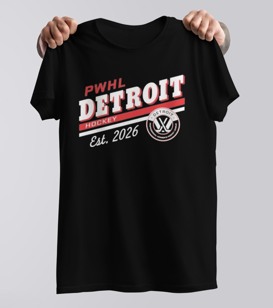 PWHL Detroit Hockey Est. 2026 Sportiqe Duke T-Shirt