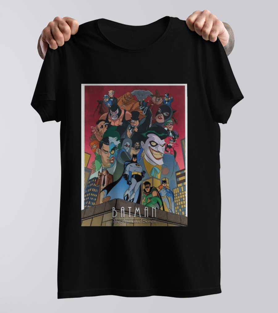 Batman The Animated Series 1992 Cast Villains Gotham City T-Shirt