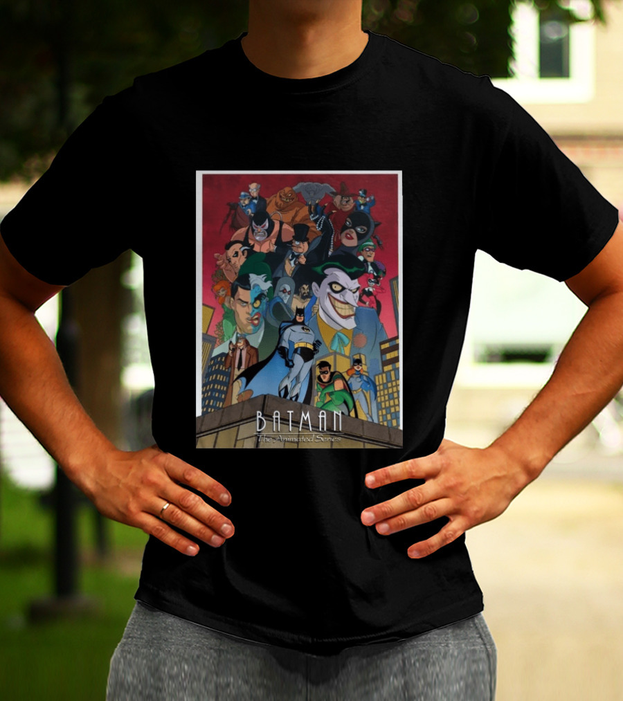 Batman The Animated Series 1992 Cast Villains Gotham City T-Shirt