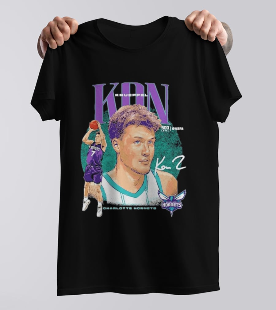 Kon Knueppel Charlotte Hornets Dual Player 500 Level NBA T-Shirt