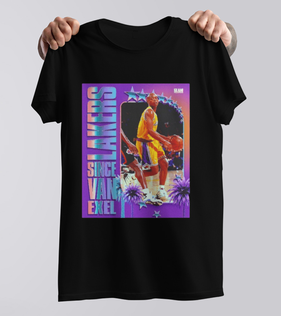 Lakers Since Van Exel SLAM Magazine Retro Basketball Legends T-Shirt