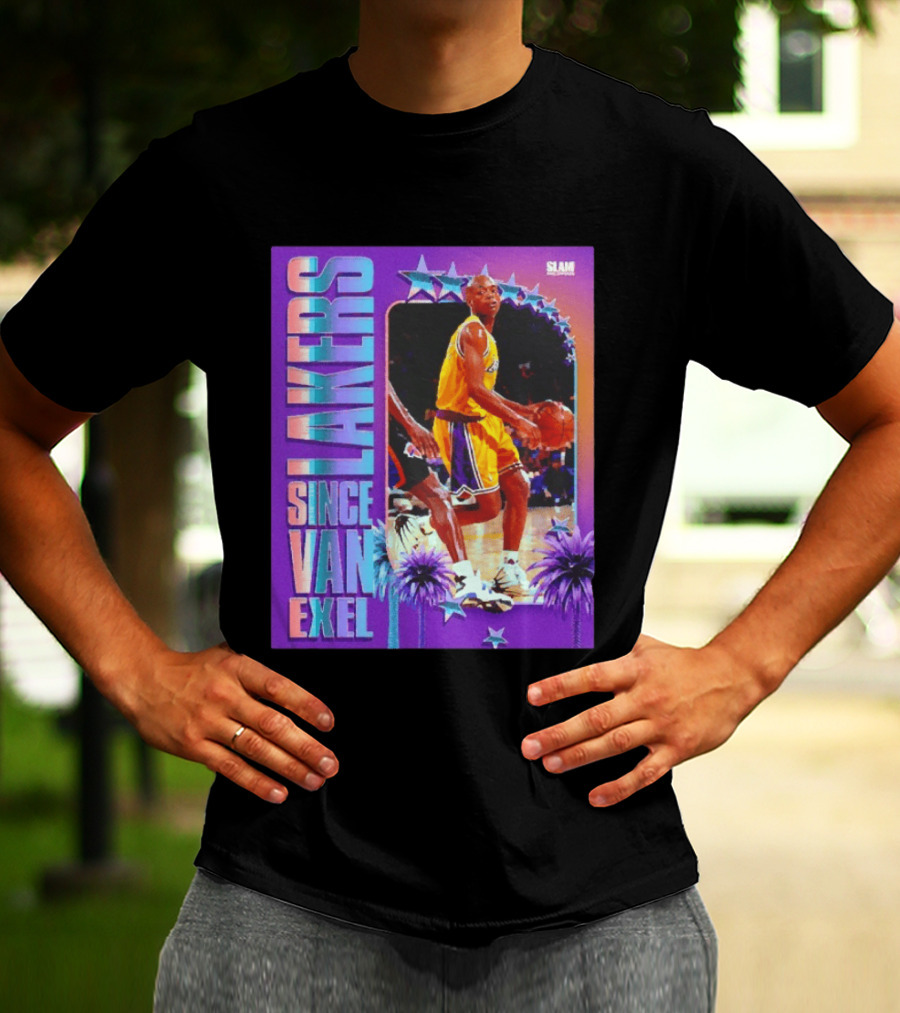 Lakers Since Van Exel SLAM Magazine Retro Basketball Legends T-Shirt