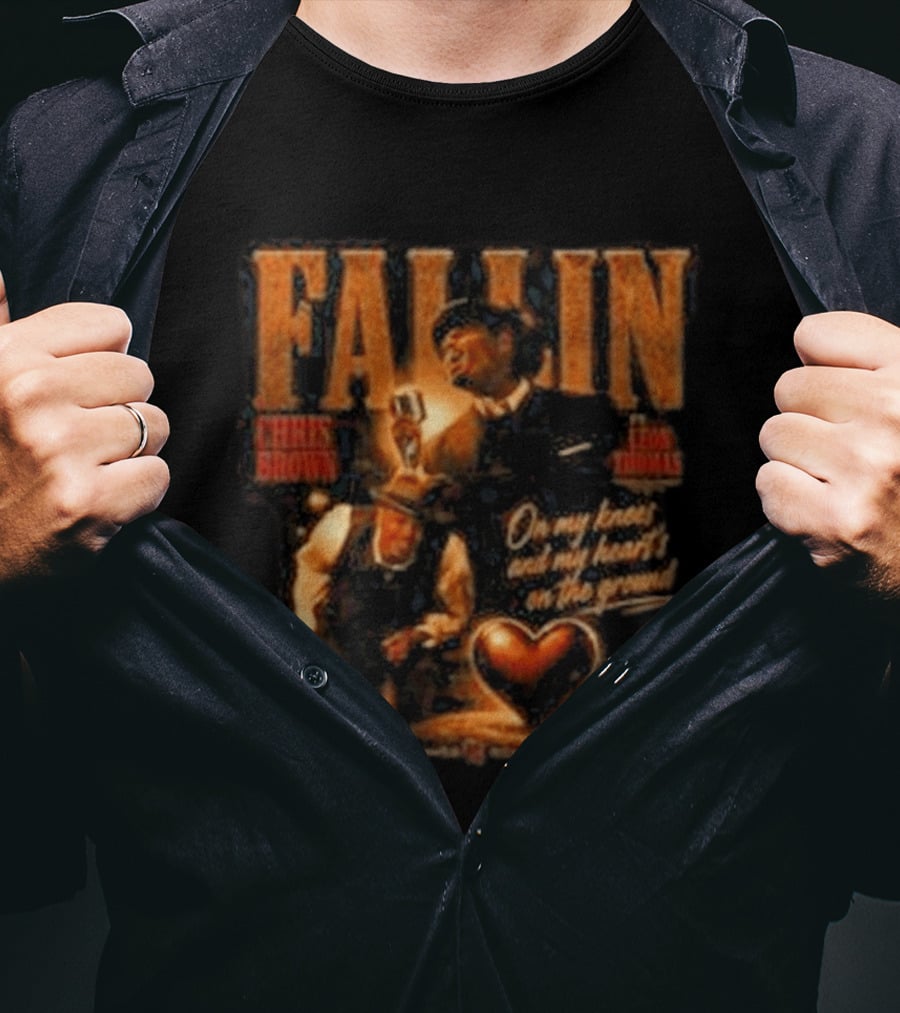 Chris Brown Fallin On My Knees Heart's On The Ground T-Shirt