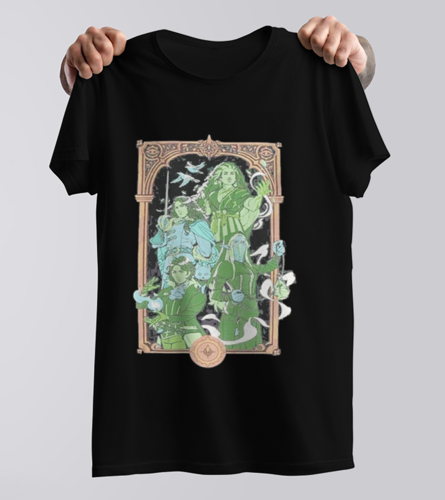 Critical Role Heroes Of Araman Seekers Tabletop Adventure Characters T-Shirt