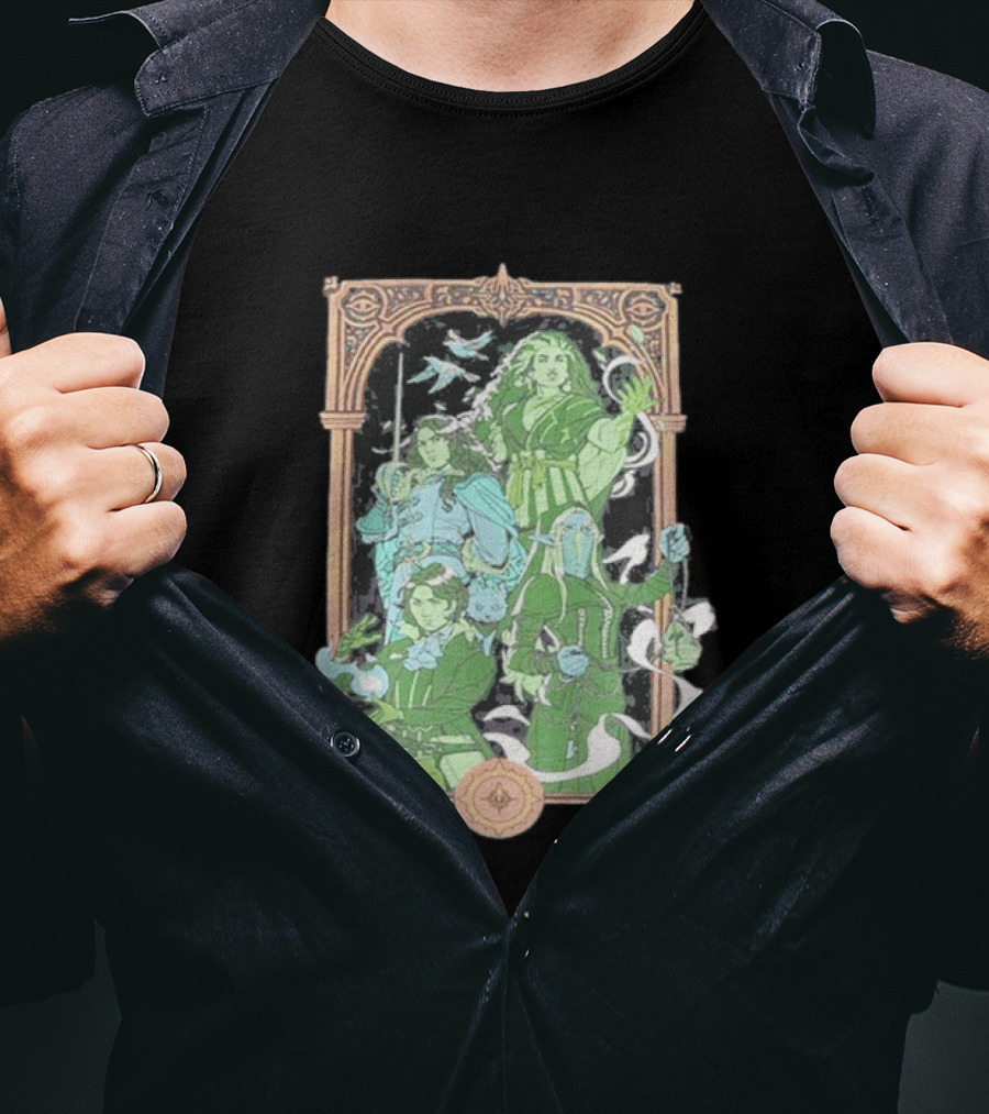 Critical Role Heroes Of Araman Seekers Tabletop Adventure Characters T-Shirt