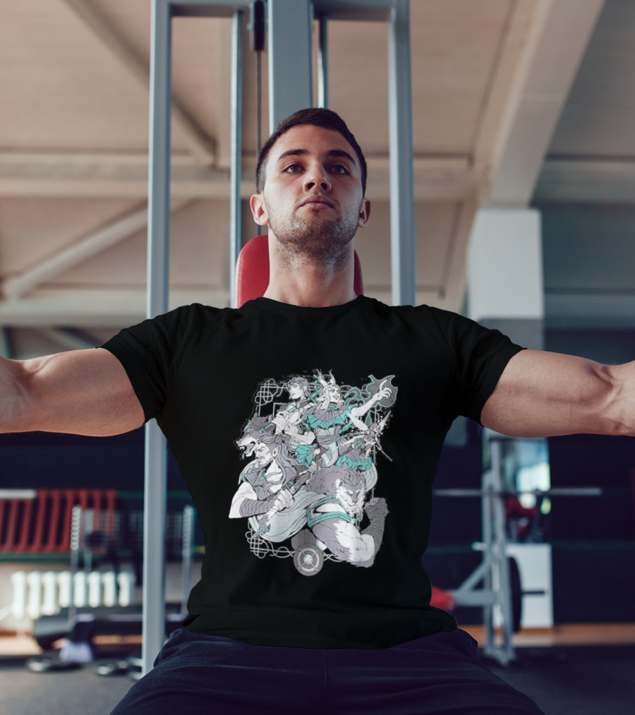 Critical Role Heroes Araman Soldiers Legendary Fantasy Characters T-Shirt