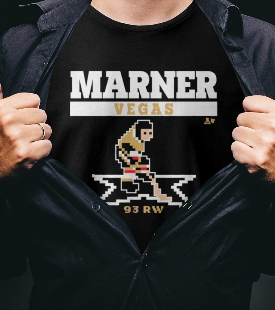 Marner Vegas 93 RW Pixel Hockey Player T-Shirt