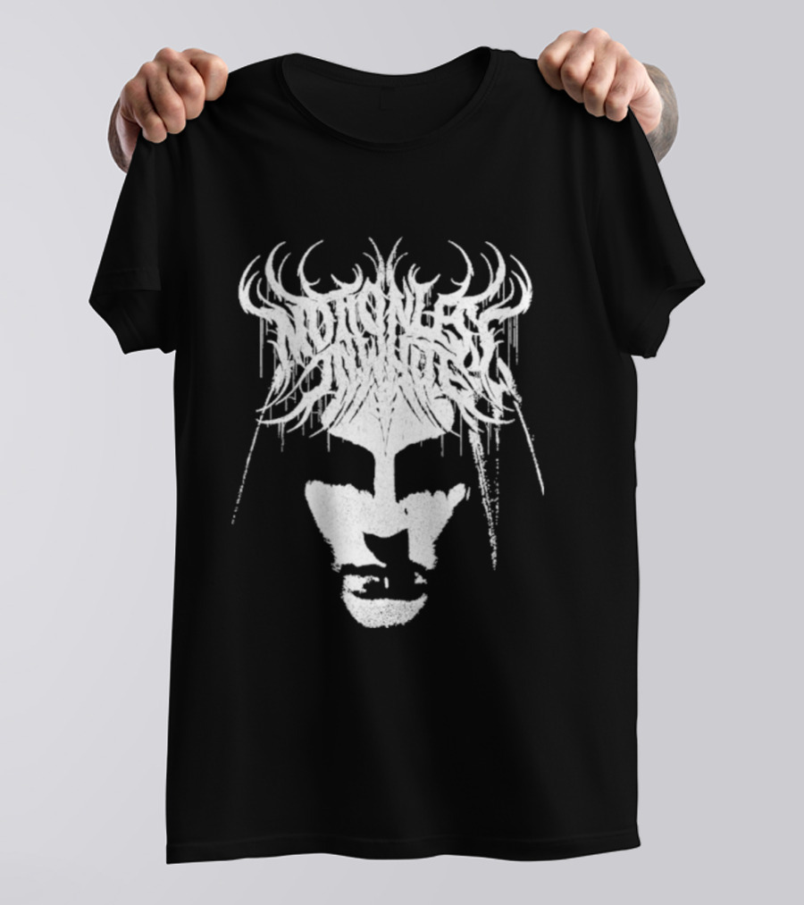 Miw Fear Not The Dark Symmetrical Antlered Reflection T-Shirt