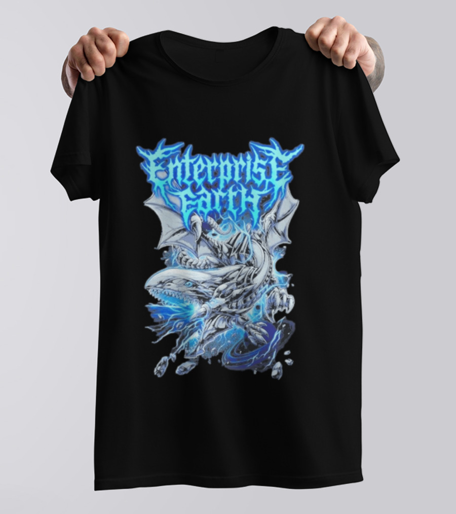Enterprise Earth Blue Eyes White Dragon Fusion T-Shirt