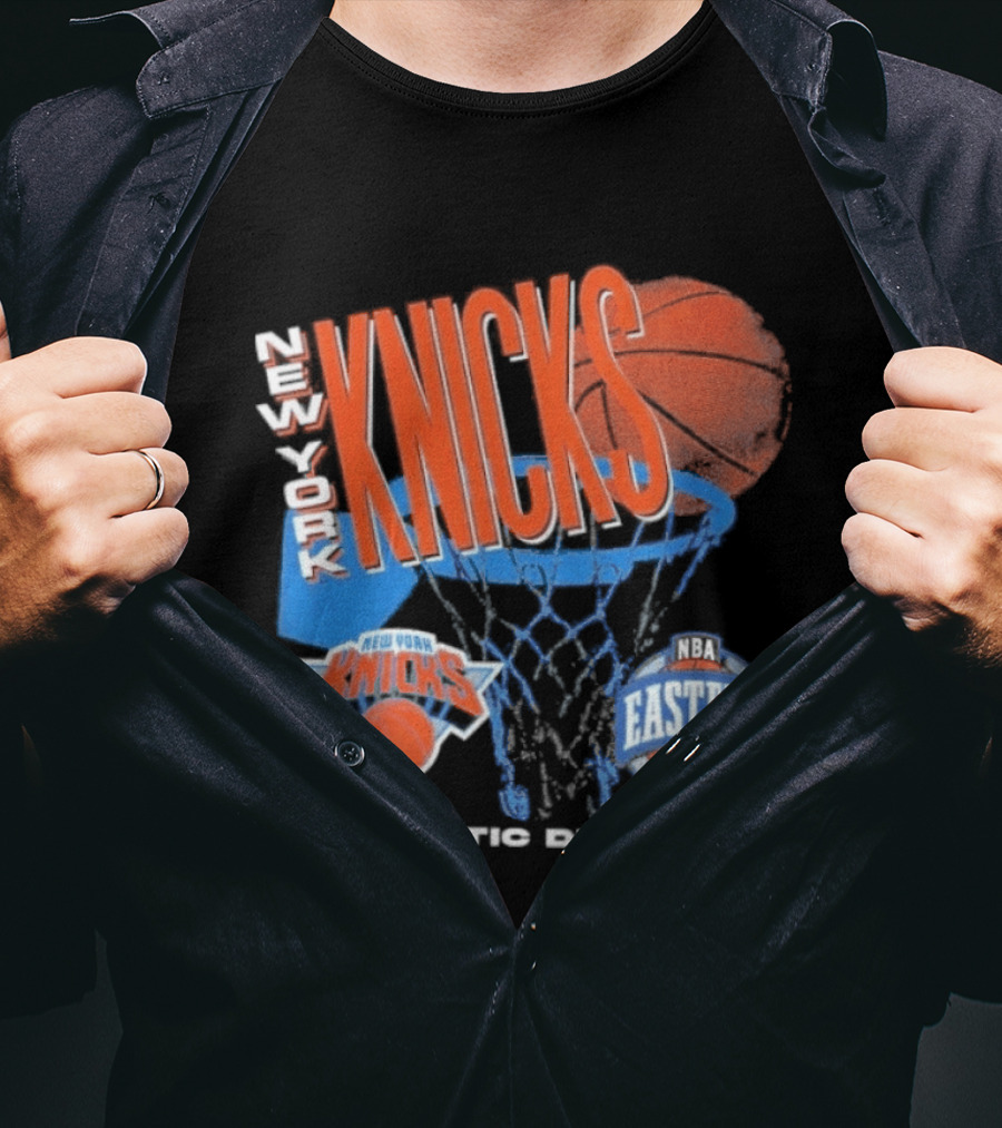 New York Knicks 90s Hardwood Classics Eastern Atlantic Division T-Shirt