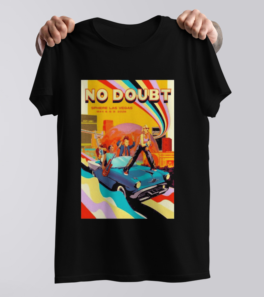 No Doubt Sphere Las Vegas May 6 9 2026 Vintage Road Trip Concert T-Shirt