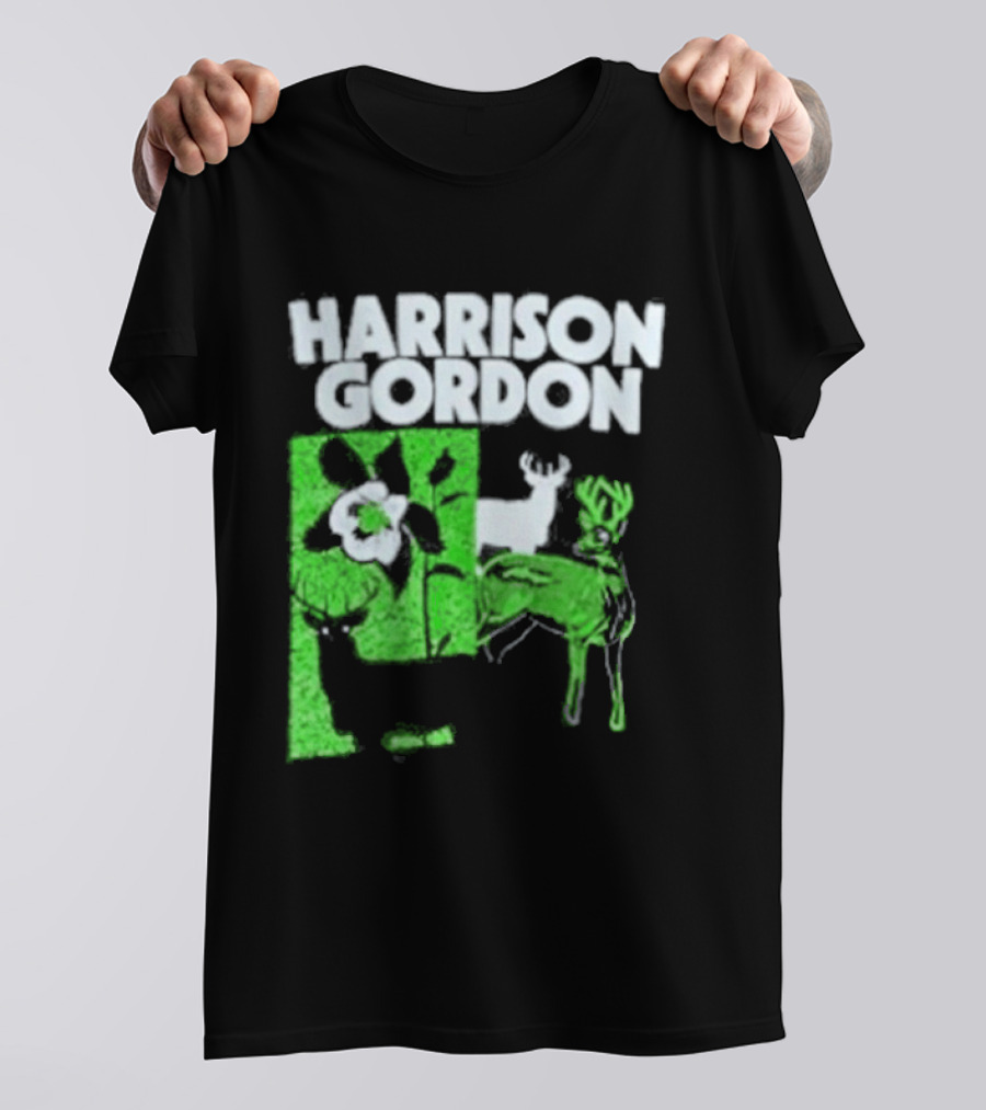 Harrison Gordon Tour Nature Wildlife Deer Flower T-Shirt